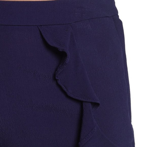 Kut From the Kloth Cloth Shorts Ruffle Blue 14 - Picture 2 of 5